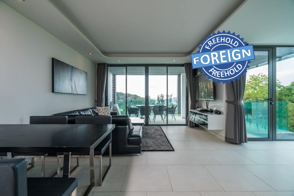 Ausländische Eigentumswohnung mit 1 Schlafzimmer und Meerblick zum Verkauf durch den Eigentümer. Gehen Sie zum Merlin Beach in Patong, Phuket