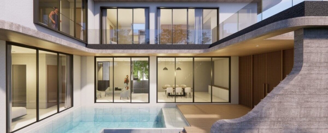 3-4 Bedroom Brand New Modern Pool Villas Walk to Nai Thon Beach, Phuket
