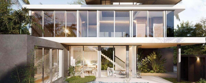 3-4 Bedroom Modern Pool Villas for Sale Near Layan Beach, Phuket