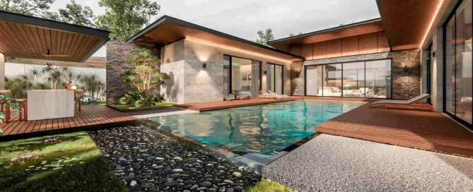 4 Bedroom Modern Pool Villas for Sale near Ruamrudee International School in Chalong, Phuket