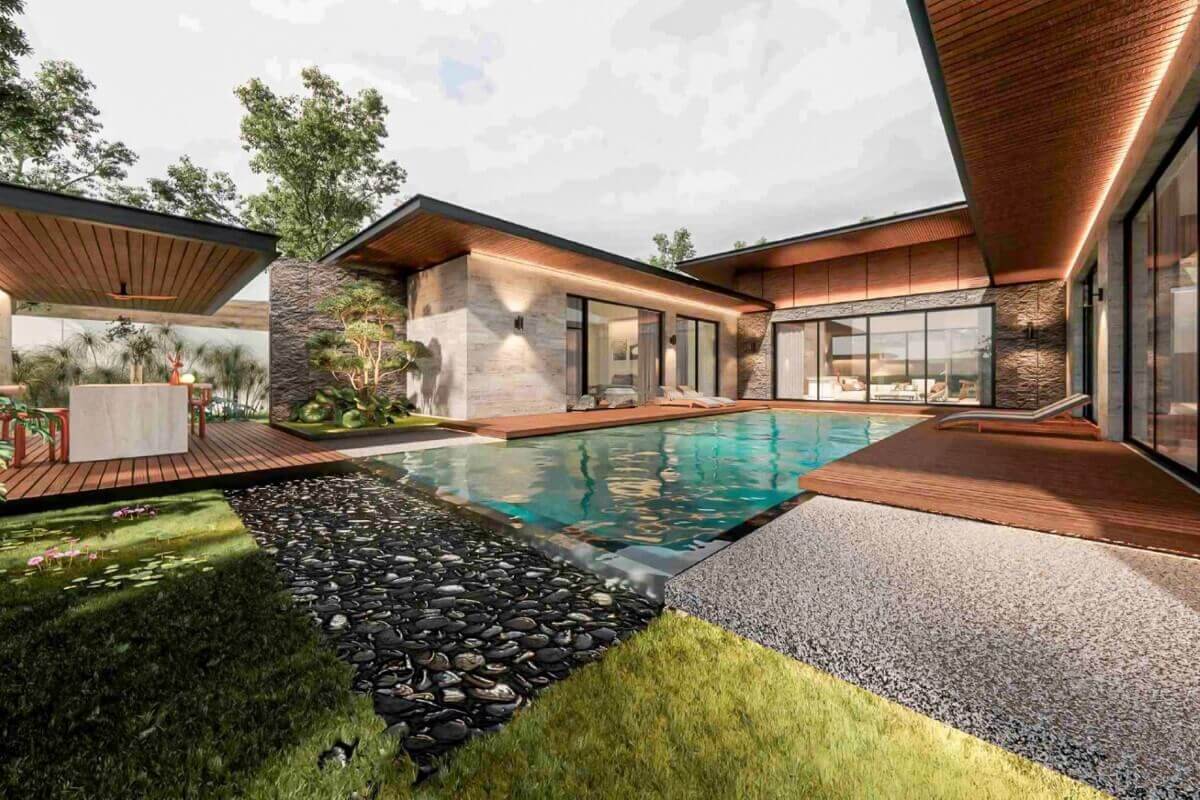 4 Bedroom Modern Pool Villas for Sale near Ruamrudee International School in Chalong, Phuket