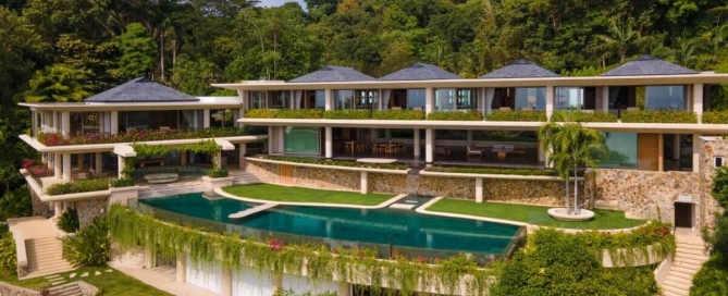 5 Bedroom Ocean View Super Pool Villa on Large 3,404 Sqm plot for Sale on Kamala Headland, Phuket