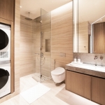 1-3 bedroom seaside wellness condos near Bang Tao Beach Phuket bathroom and laundry PSC-BAN-1182