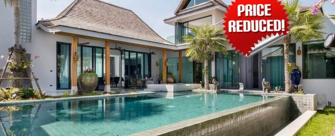 4 Bedroom Brand-New Standalone Pool Villa for Sale near Boat Avenue in Cherng Talay, Phuket