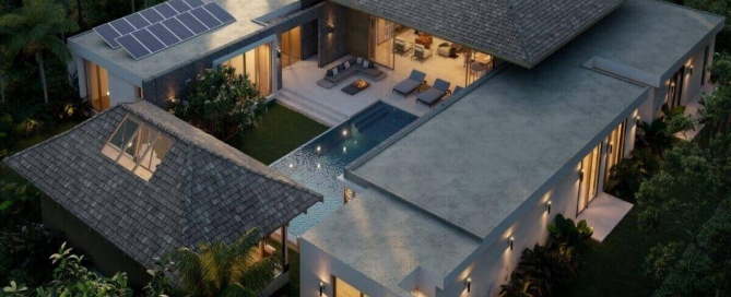 普吉岛 Cherng Talay 出售带智能家居系统的 5 卧室庭院风格泳池别墅