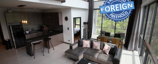 2 Bedroom Foreign Freehold Penthouse Duplex Condo for Sale near Kamala Beach, Phuket