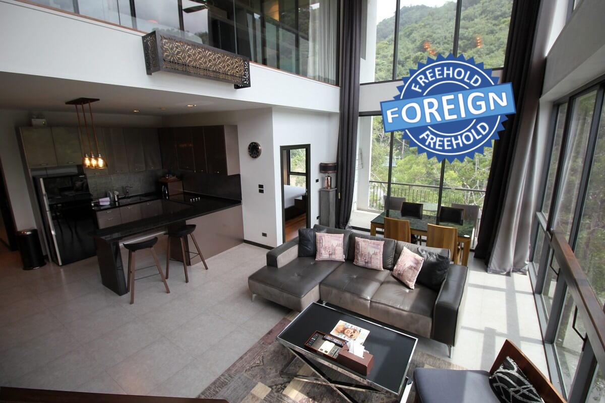 2 Bedroom Foreign Freehold Penthouse Duplex Condo for Sale near Kamala Beach, Phuket
