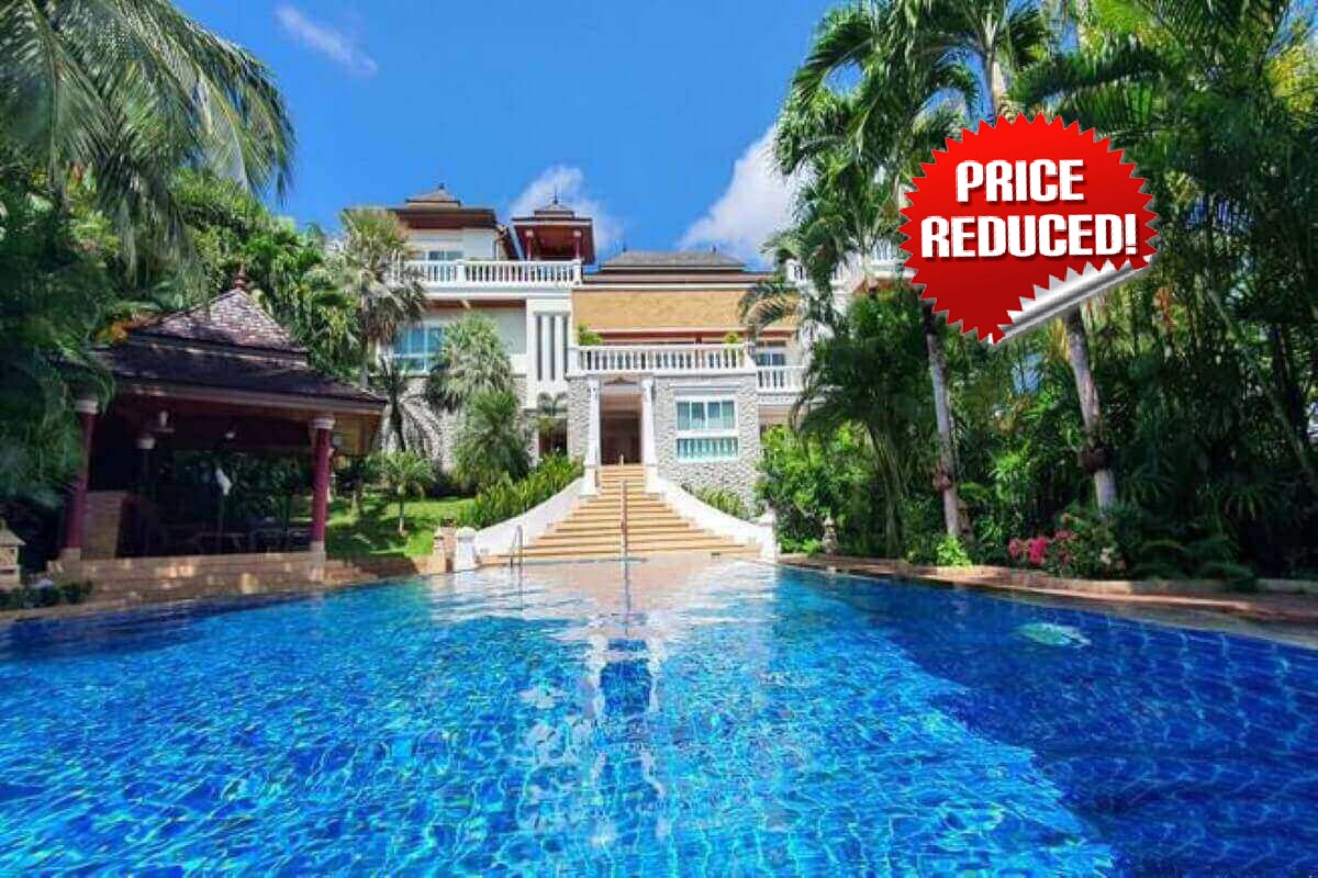 5-bedroom sea view pool villa for sale on a large 1,517 Plot in Koh Sirey, Phuket price reduced PSV-KSR-1198
