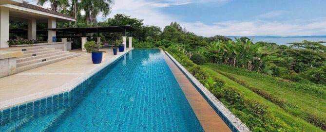 5 Bedroom Sea Facing Pool Villa on Large 4,000 Sqm Plot for Sale Near Ao Po Grand Marina, Phuket