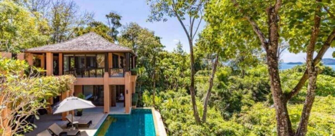 3 Bedroom Sea Facing Pool Villa for Sale on Large 1,172 Sqm Plot for Sale in Sri Panwa, Phuket