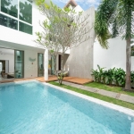 3-bedroom foreign freehold condo pool villa for sale near Bang Tao Beach, Phuket pool and garden PSV-BAN-1240