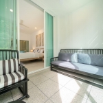 3-bedroom foreign freehold condo pool villa for sale near Bang Tao Beach, Phuket terrace and bedroom 3 PSV-BAN-1240