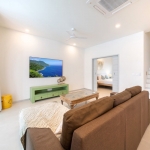 3-bedroom foreign freehold condo pool villa for sale near Bang Tao Beach, Phuket living area PSV-BAN-1240