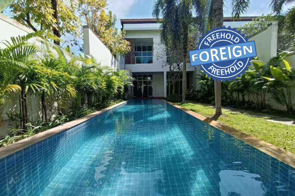 3 Bedroom Foreign Freehold End Unit Condo Pool Villa for Sale near Bang Tao Beach, Phuket