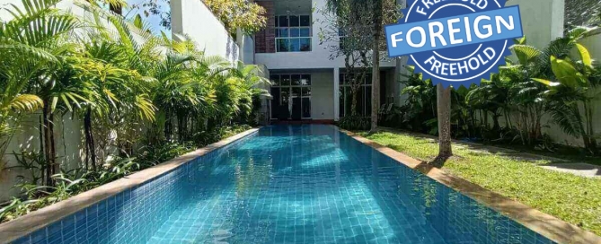 3 Bedroom Foreign Freehold End Unit Condo Pool Villa for Sale near Bang Tao Beach, Phuket