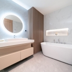1-2 bedroom sea view condos near Chalong Bay and ISP in Rawai, Phuket bathtub PSC-RAW-1278