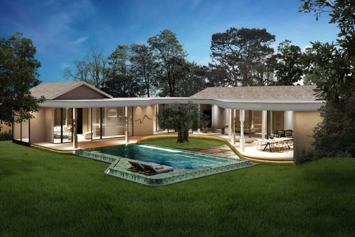 3-4 Bedroom Japandi Style Pool Villas 5 Mins to HeadStart International School in Cherng Talay, Phuket
