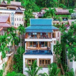 4 Bedroom Hillside Pool Villa with Sea & Mountain Views for Sale near Surin Beach, Phuket