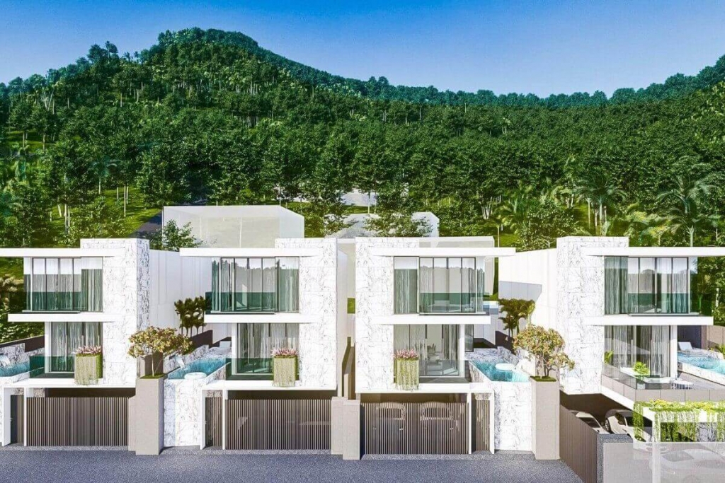 3 Bedroom Hillside Pool Villas for Sale near Kata Beach & Karon Beach, Phuket