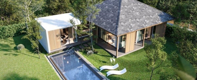 3 Bedroom Modern Tropical Pool Villas For Sale 7 Mins to Nai Yang Beach in Thalang, Phuket