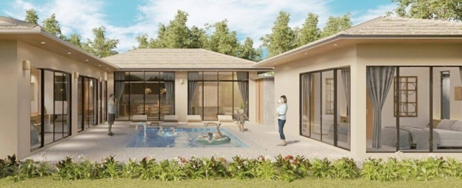 4 Bedroom Pool Villas for Sale 5 Mins to UWC International School in Thep Krasatti in Thalang, Phuket
