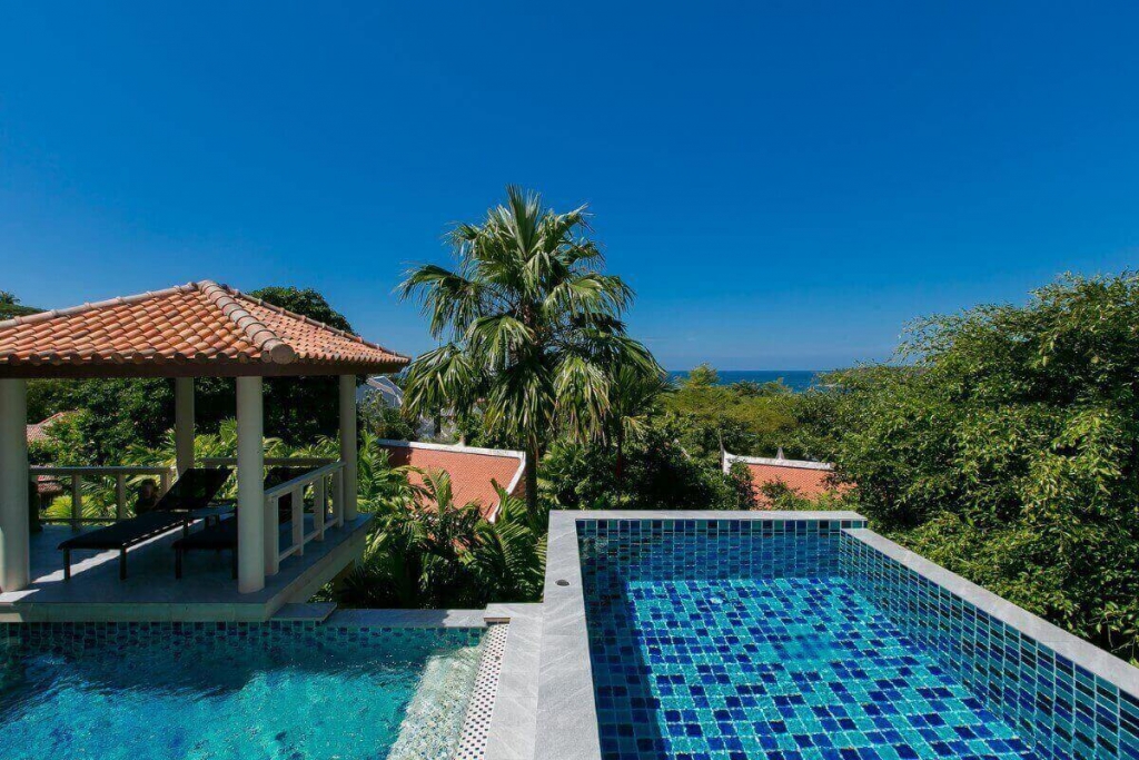 4 Bedroom Pool Villa for Sale Overlooking the Sea for Sale by Owner Walk to Kata Noi Beach, Phuket