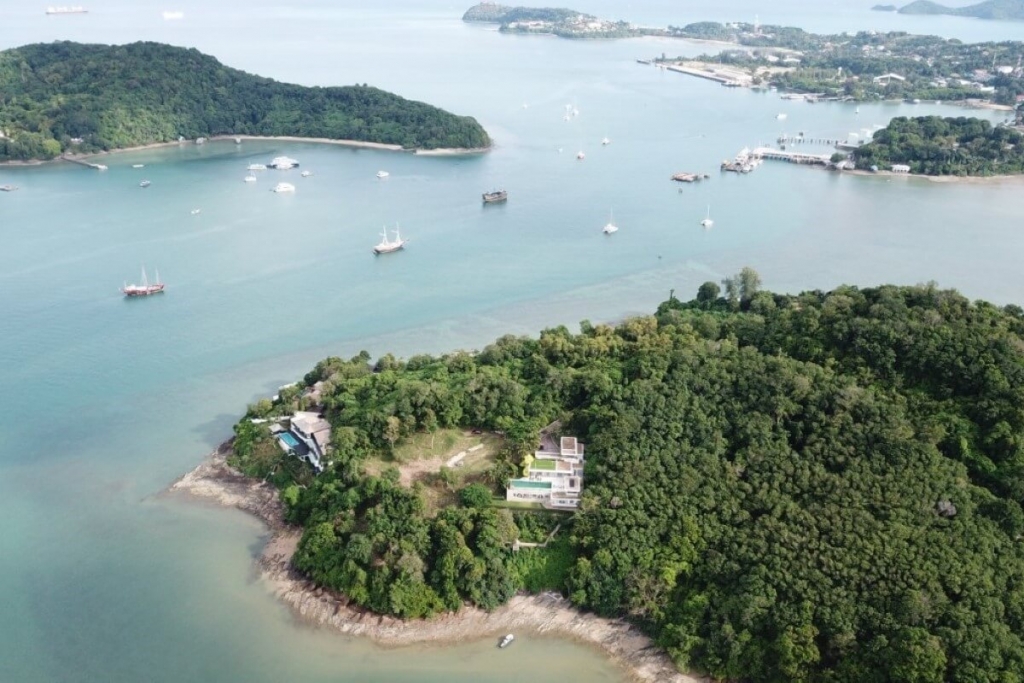 5,284 Sqm Oceanfront Land for Sale at the Tip of a Peninsula in Cape Panwa, Phuket