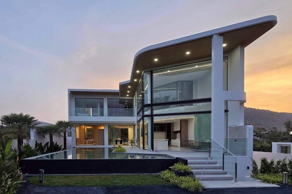 5+1 Schlafzimmer Poolvilla zum Verkauf mit Panoramablick über den Loch Palm Golfplatz in Kathu, Phuket