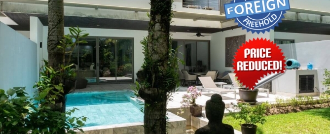 3 Bedroom Foreign Freehold Condo with Private Pool & Garden near Bangtao Beach, Phuket