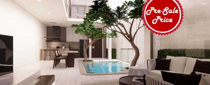 3 Bedroom Villas with Semi-Indoor Courtyard Pool for Sale in Srisoonthorn, Thalang, Phuket