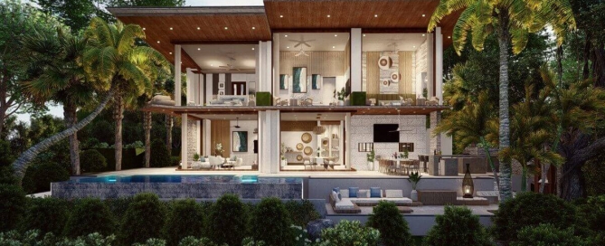 3-5 Bedroom Pool Villas With Panoramic Sea Vistas For Sale in Mai Khao, Phuket