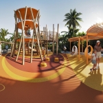 3-5 bedroom pool villas near BCIS in Chalong, Phuket kids play area and swings PSV-CHA-1325