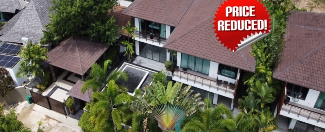 4 Bedroom Lakeview Family Pool Villa for Sale near Boat Avenue & Laguna in Cherng Talay, Phuket