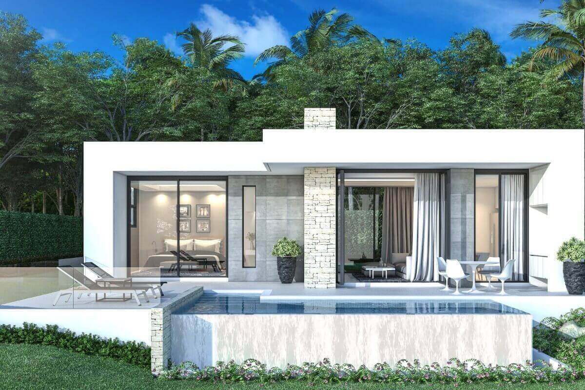 1-5 Bedroom Fully Furnished Affordable Pool Villas for Sale near Mission Hills Phuket Golf Resort & Spa in Paklok