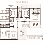 3-4 bedroom pool villas near ISP in Rawai, Phuket 3-bedroom floorplan PSV-RAW-1078