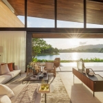 3-4bedroom pool villa near Bang Niew Dam in Baan Manik, Phuket living area overlooking the lake PSV-MNK-1329