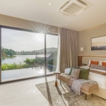 3-4bedroom pool villa near Bang Niew Dam in Baan Manik, Phuket bedroom with pool access and lakeview PSV-MNK-1329