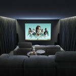 3-bedroom mountain view villas with large pools in Baan Manik, Phuket home cinema PSV-MNK-1330