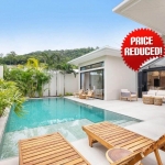 3 Bedroom Modern Balinese Inspired Pool Villa for Sale 8 Mins to Nai Harn Beach in Rawai, Phuket