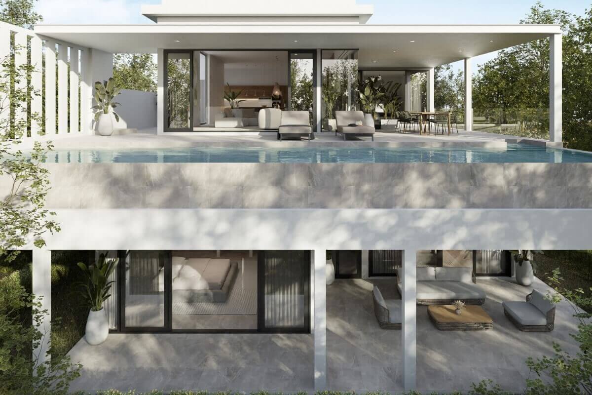 3 Bedroom 2 Storey Mountain View Pool Villas for Sale in the Manik area in Thalang, Phuket
