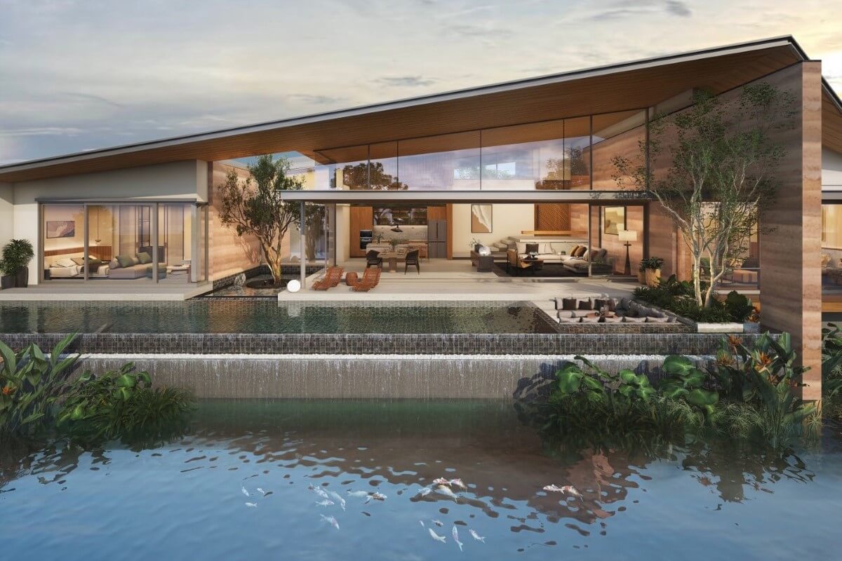 3-4 Bedroom Luxury Lakefront Pool Villas for Sale in Ban Manik, Thalang, Phuket