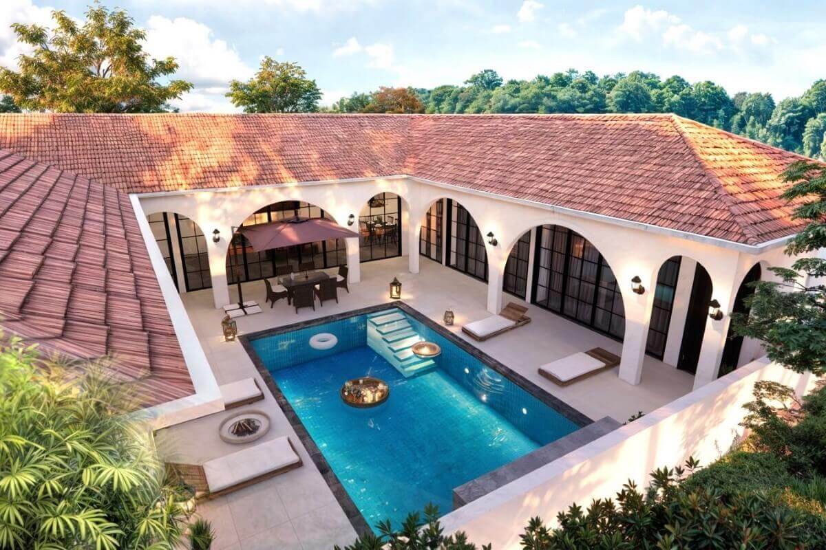 4 Bedroom Mediterranean-Inspired Pool Villa for Sale in Soi Madsayid in Rawai, Phuket