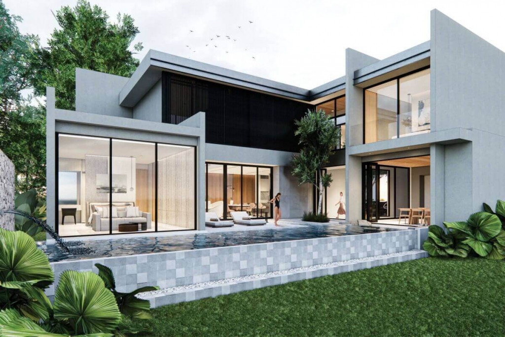 4-5 Bedroom Luxury Pool Villas for Sale near the Laguna area in Cherng Talay, Phuket