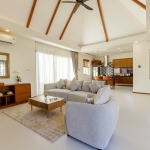 2-bedroom smart home pool villa near Rawai Beach, Phuket open plan living dining and kitchen area PSV-RAW-1343