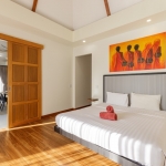 2-bedroom smart home pool villa near Rawai Beach, Phuket bedroom 1 with vaulted ceiling PSV-RAW-1343