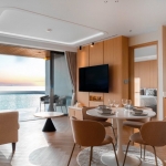 1-bedroom resort style condos on Mai Khao Beachfront living and dining area PSC-MAI-1358