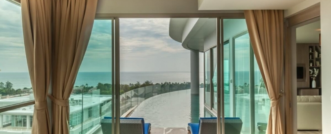 2 Bedroom Condo with Ocean View & Private Pool for Sale 10 Mins Walk to Karon Beach, Phuket