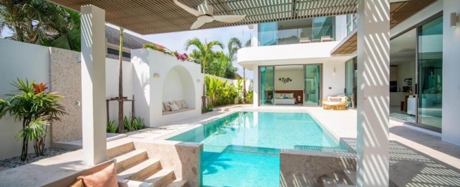 4 Bedroom Brand-New Santorini-Inspired Pool Villa for Sale in by Owner in Rawai, Phuket