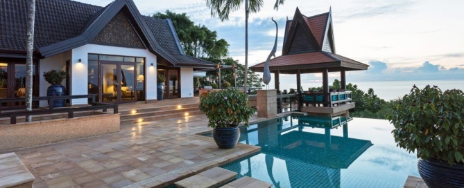 5 Bedroom Oceanfront Pool Villa for Sale 5 Minutes Walk to Kata Noi Beach, Phuket