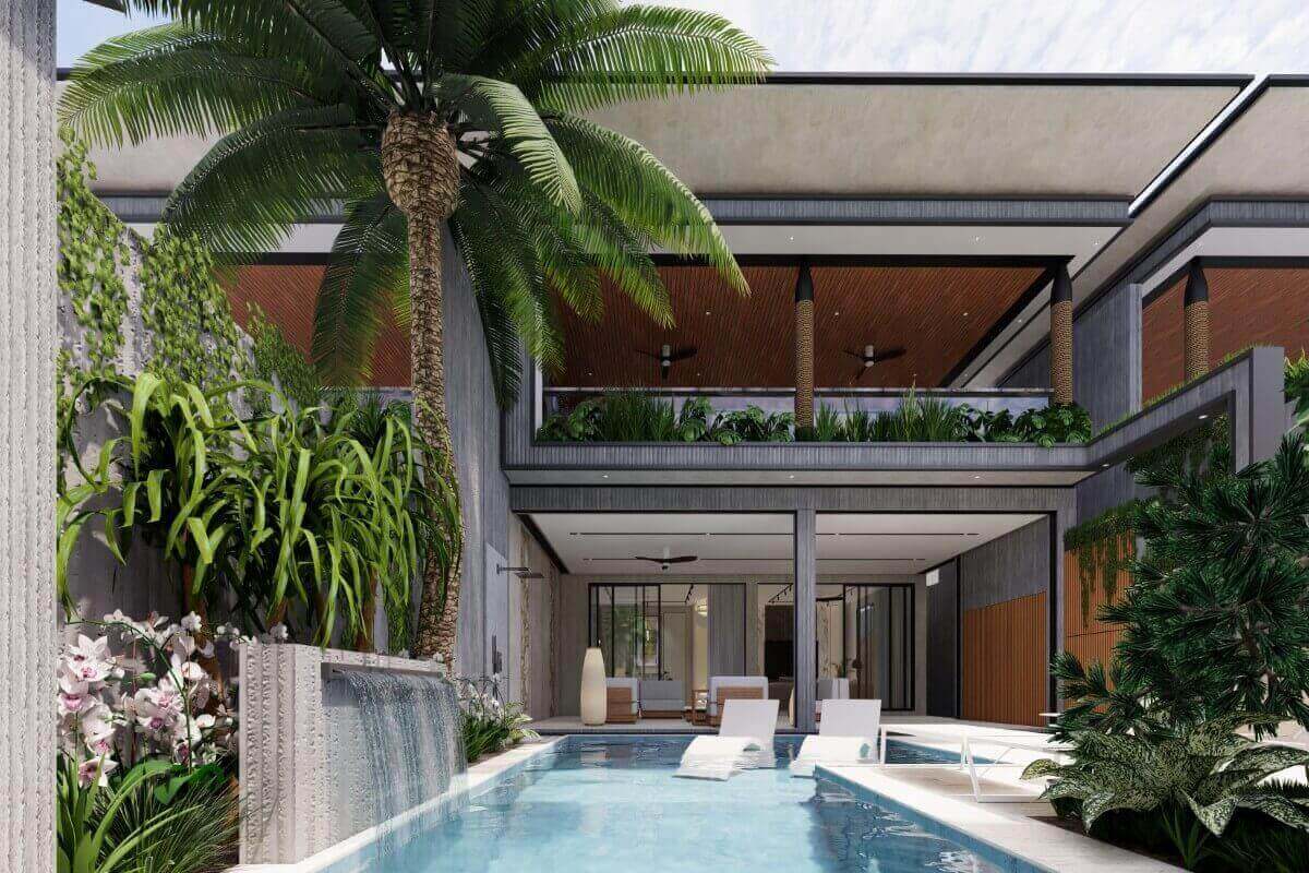 3-5 Bedroom Smart Home Pool Villas for Sale Walking Distance to Rawai Beach Road, Phuket